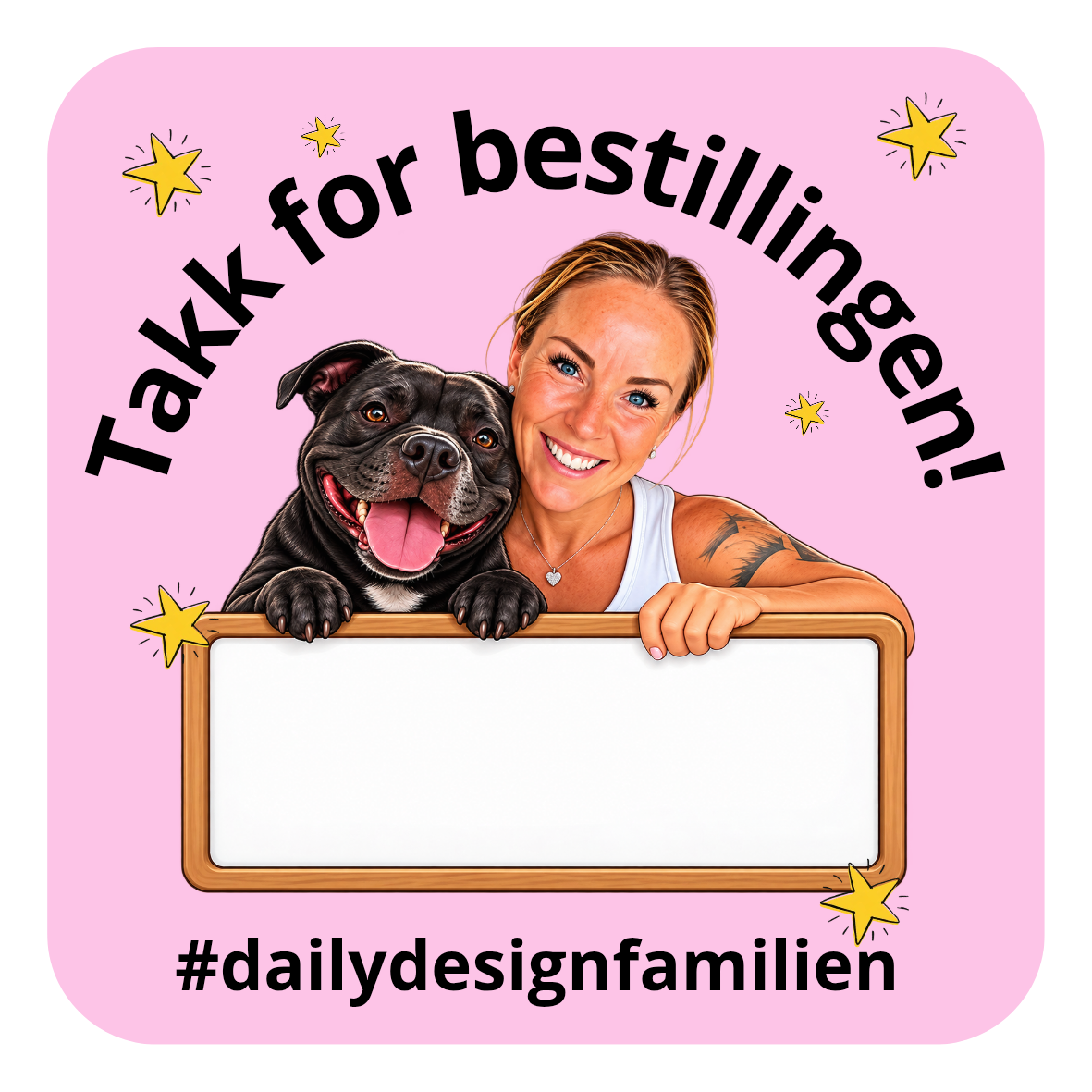 🏷️ Personlig design – navneetiketter med stil!