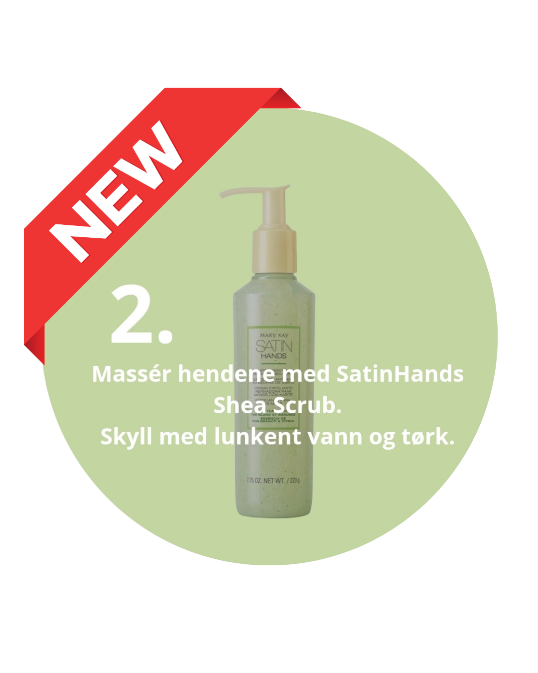 đ± Klistremerkepakke â Satin Hands 3-steg (3x50 stk a 2 cm)