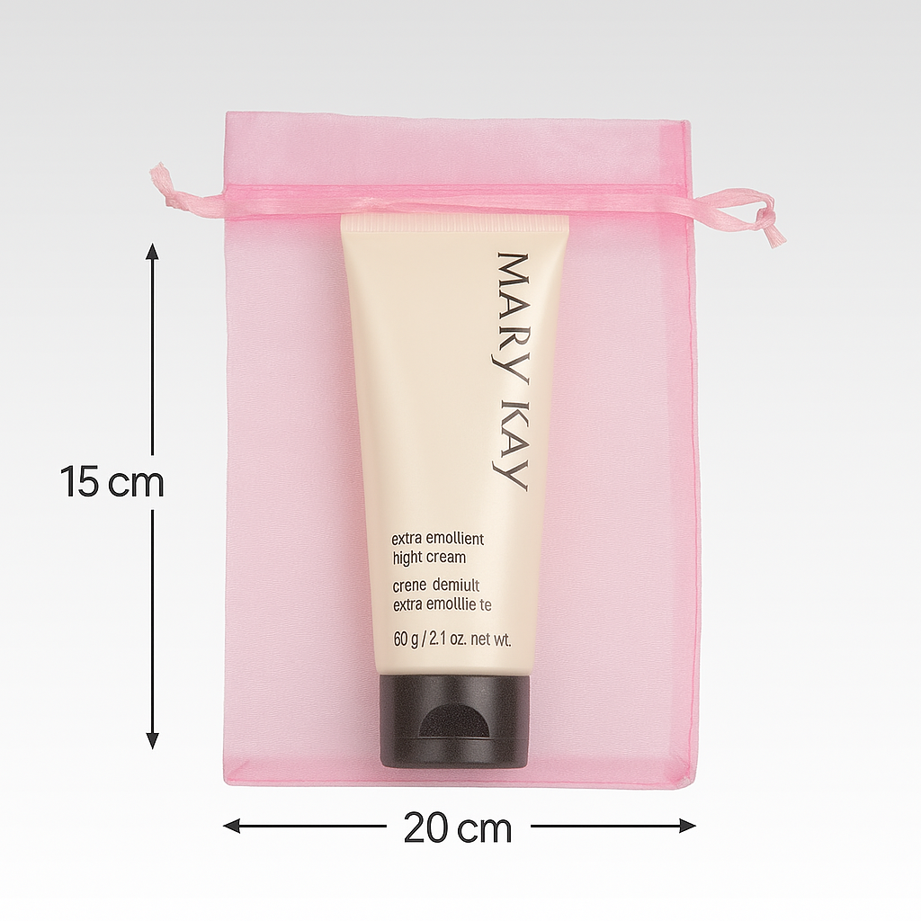 🎀 Rosa organzapose 15 × 20 cm