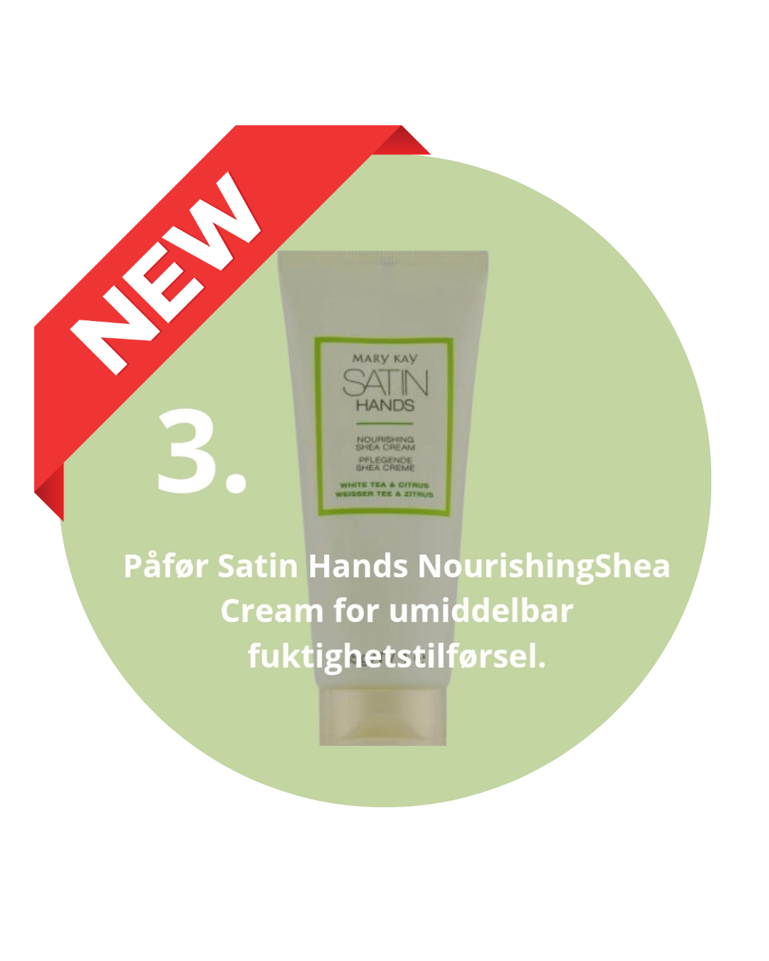 đ± Klistremerkepakke â Satin Hands 3-steg (3x50 stk a 2 cm)