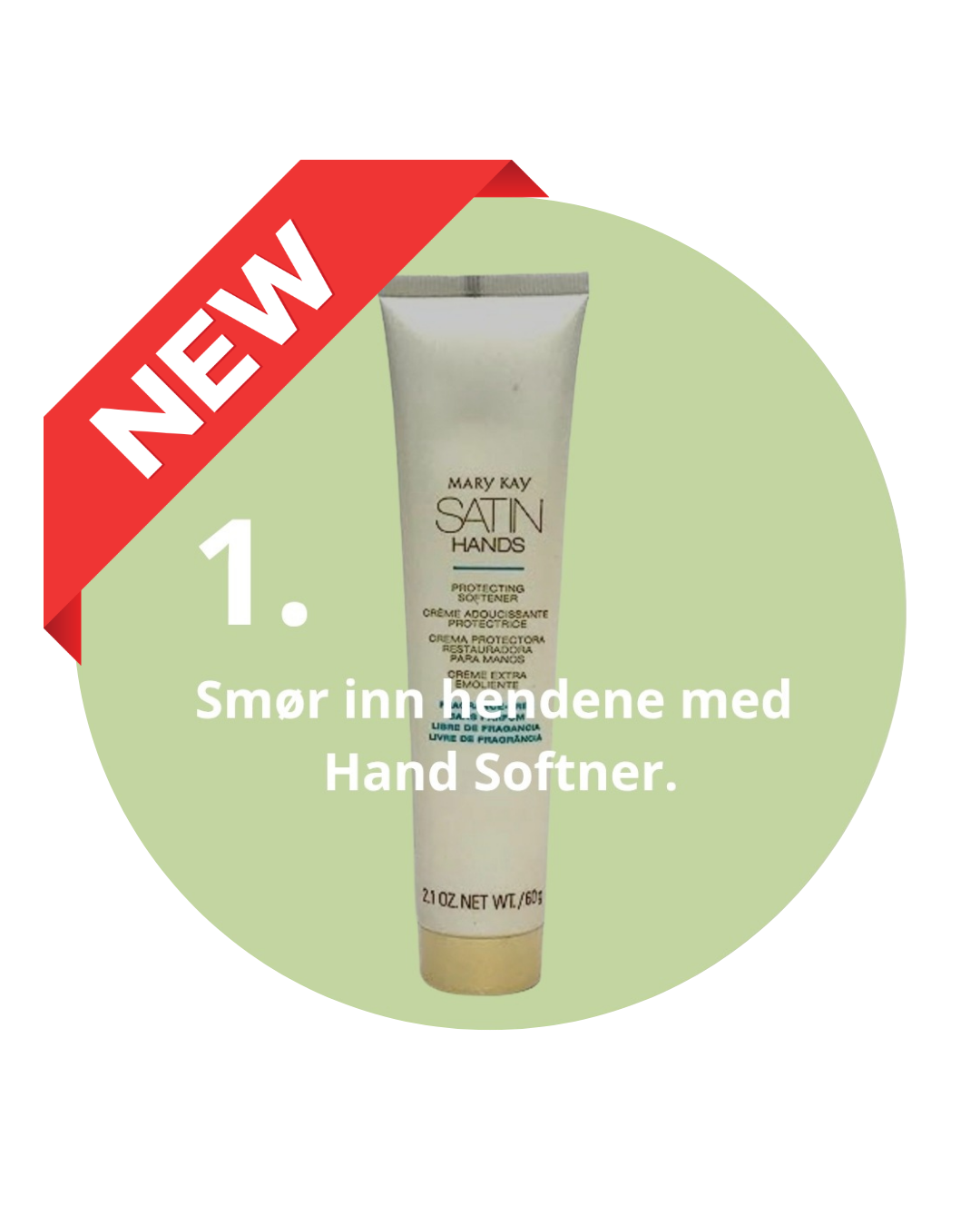 đ± Klistremerkepakke â Satin Hands 3-steg (3x50 stk a 2 cm)