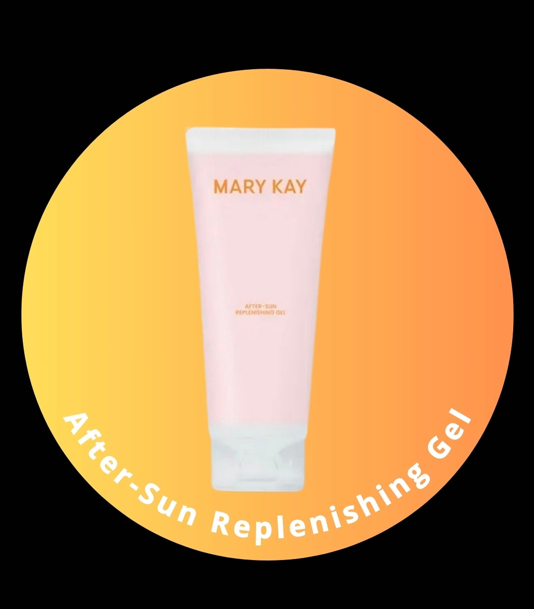 ✨ Klistremerke 3 cm til Mary Kay After-Sun Replenishing Gel ☀️