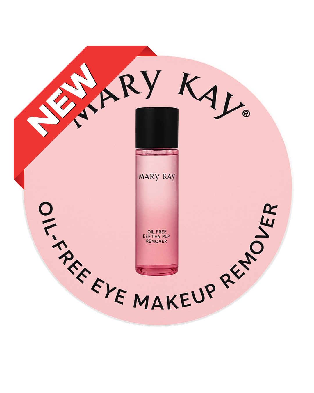 Klistremerke 2 cm Mary Kay® Oil-Free Eye Makeup Remover