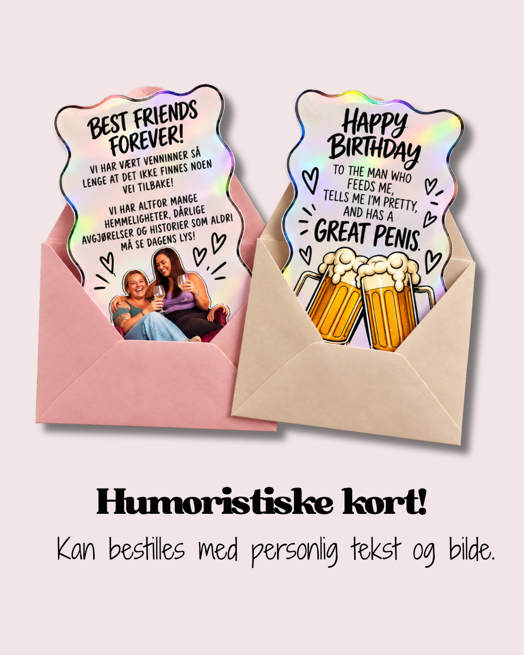 Kort med glimt i øyet 😂💌