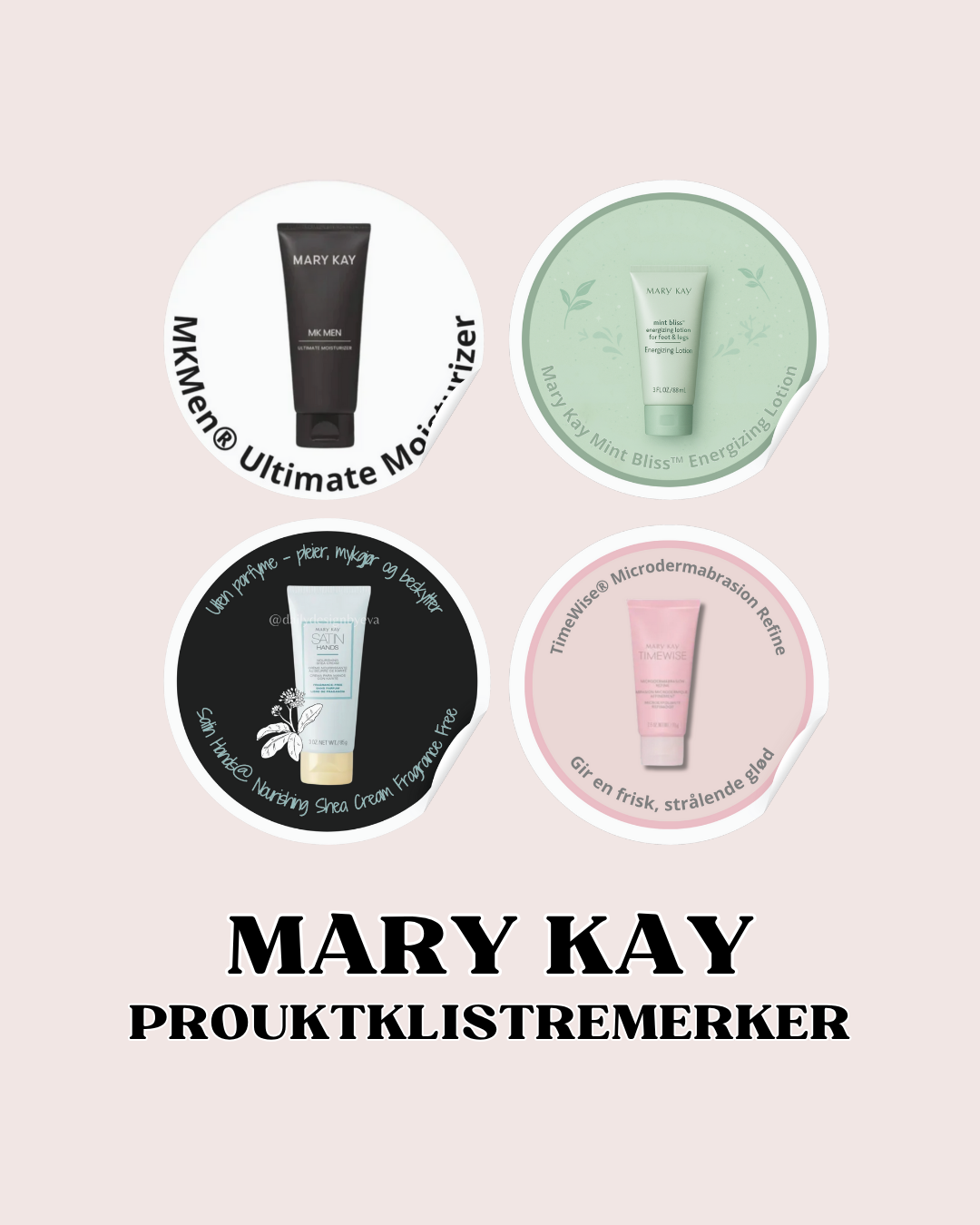 Klistremerker Mary Kay