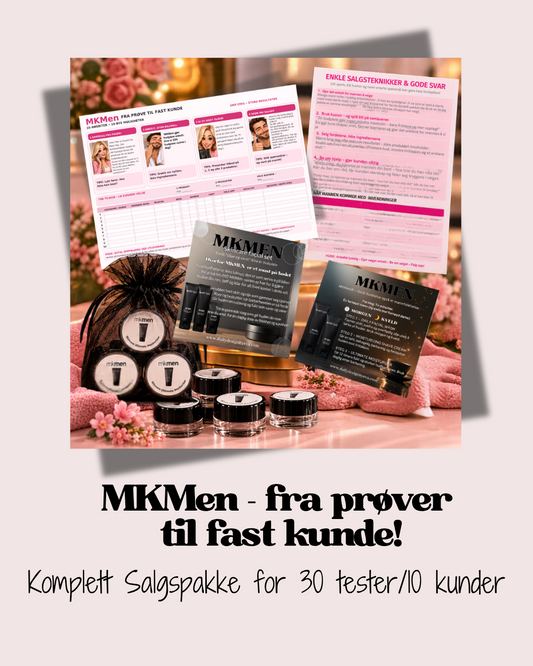 MKMen – Fra prøver til fast kunde | Komplett salgspakke 👌🖤