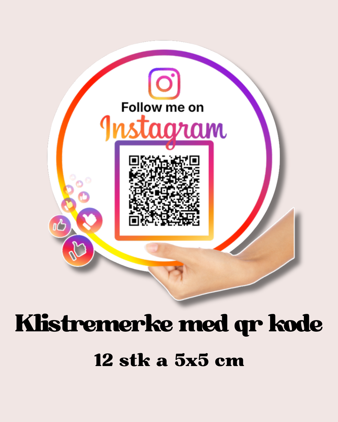 Klistremerke med personlig qr kode 🤳