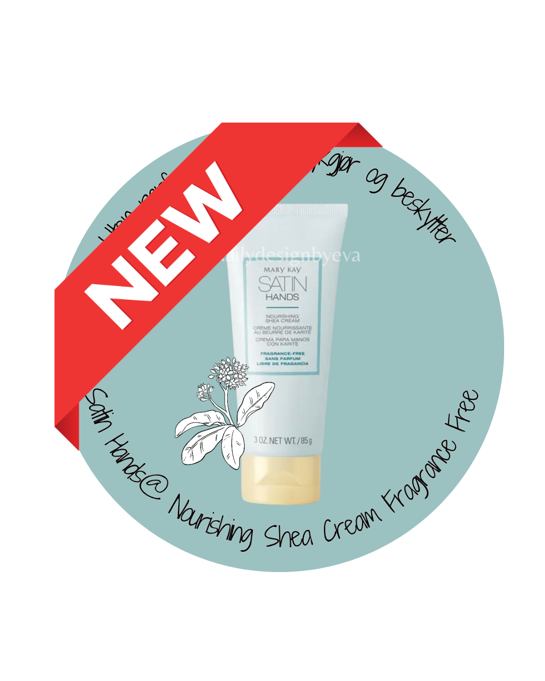 117 stk Satin Hands® Klistremerke  2 cm 🌱