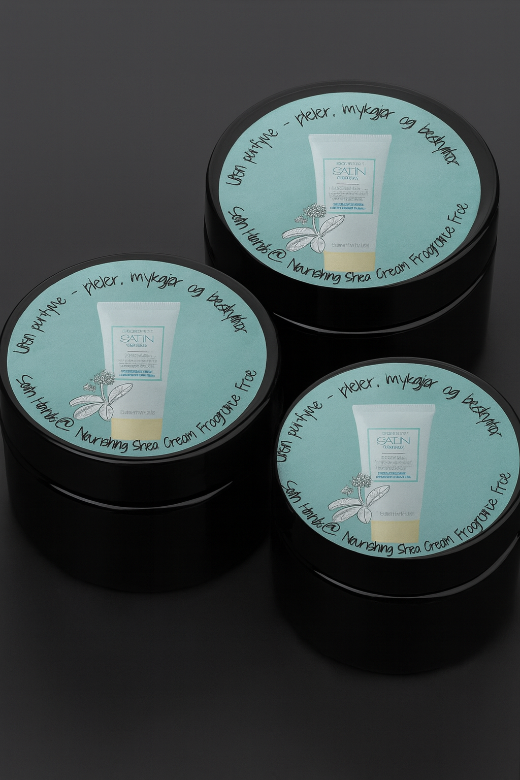 117 stk Satin Hands® Klistremerke  2 cm 🌱