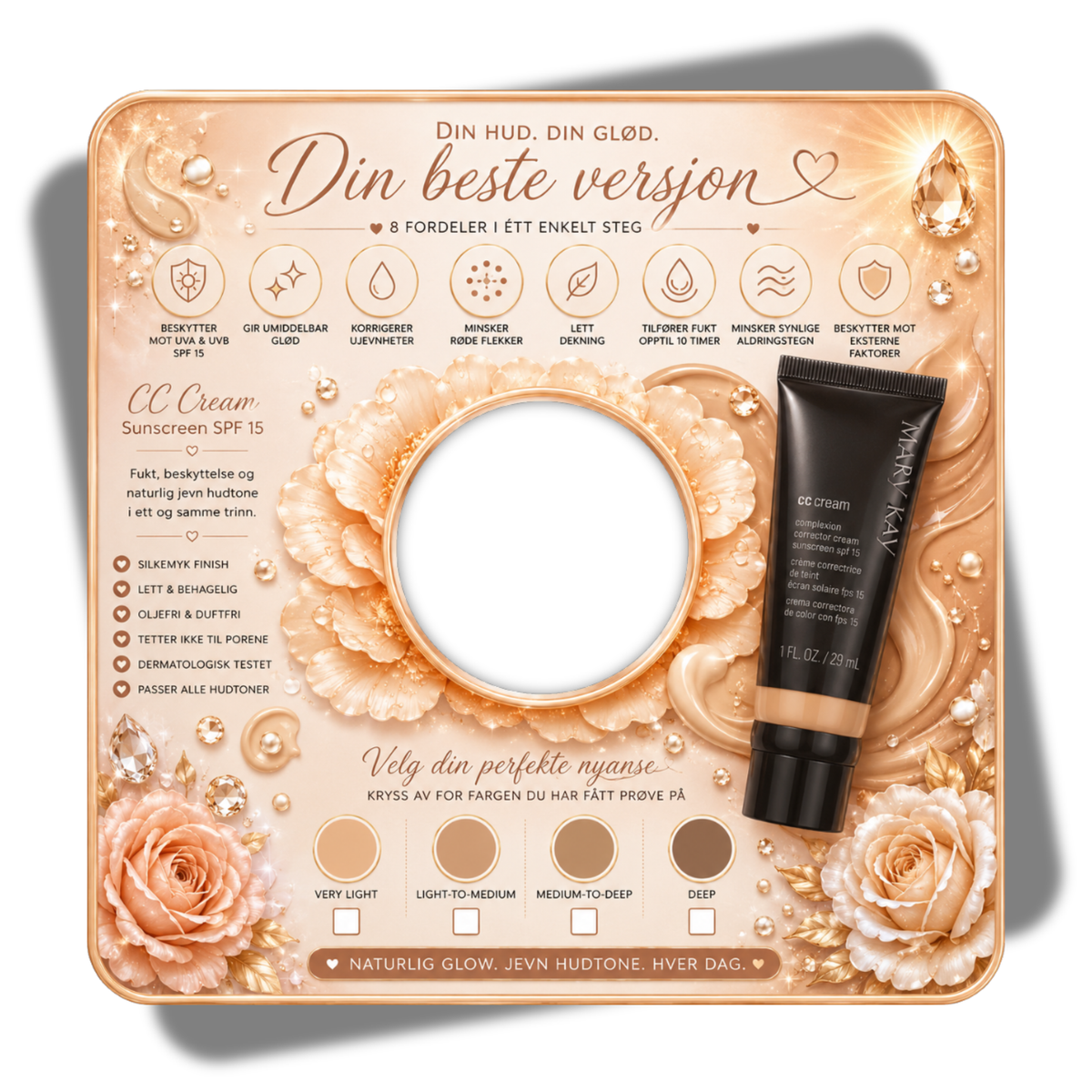 Premium displaykort CC Cream 🤎