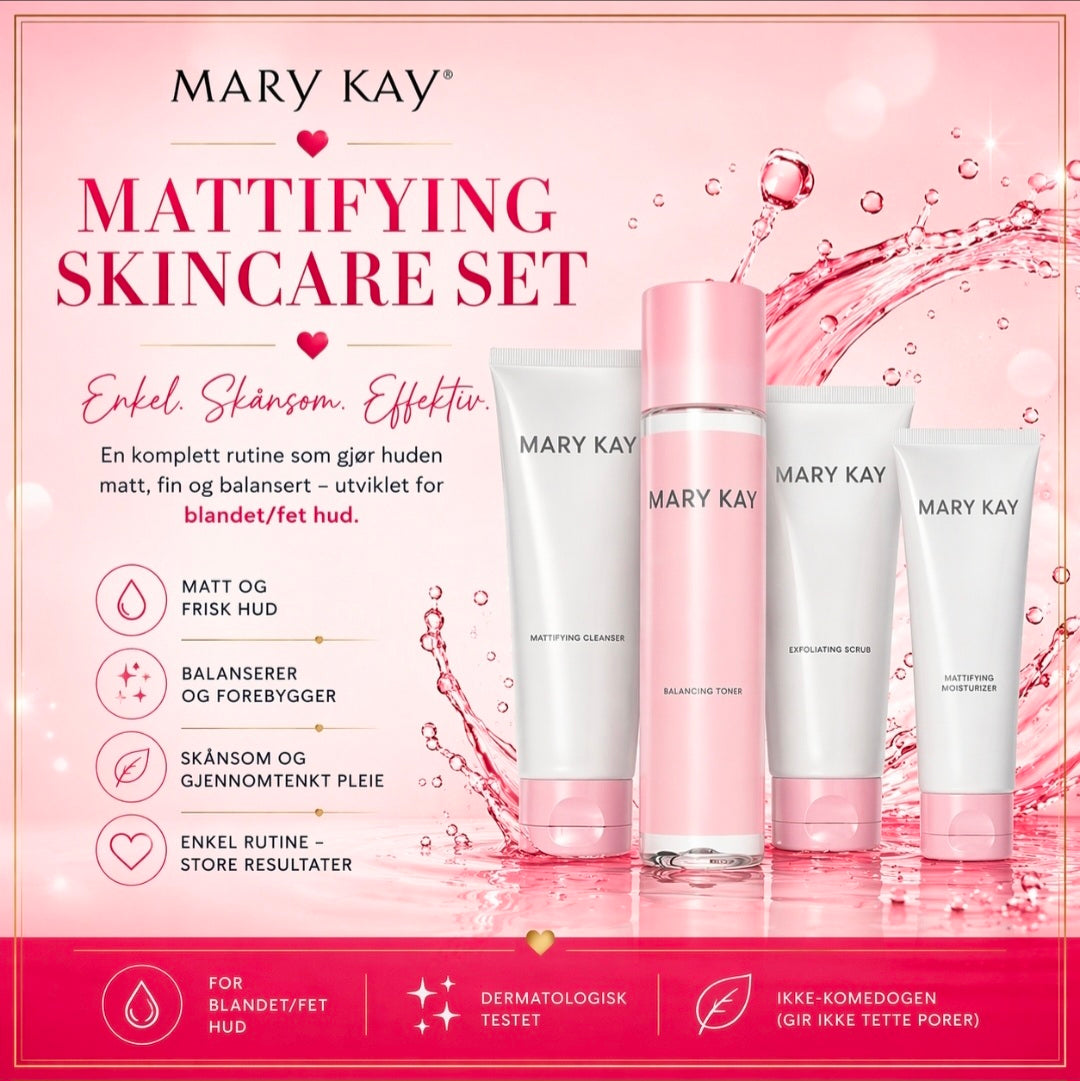 Mattifying Skincare Set, Produktkort 🩷