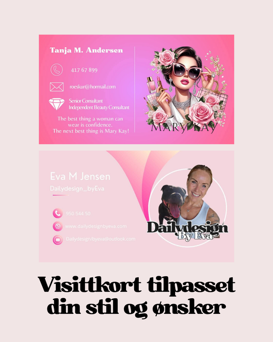 ✨ Visittkort tilpasset din stil.