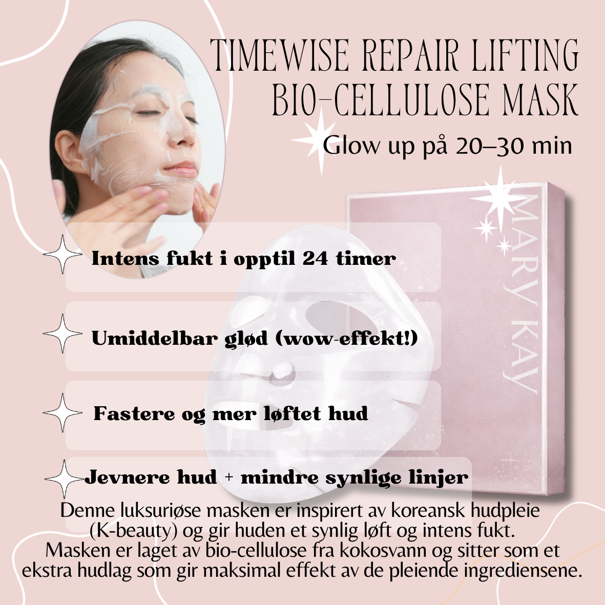 TIMEWISE REPAIR LIFTING BIO-CELLULOSE MASK 🩷
