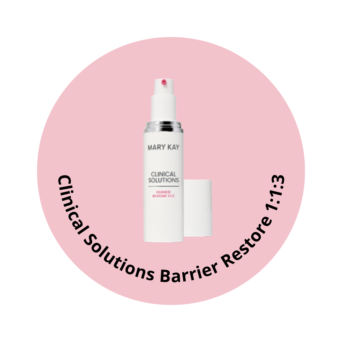 Klistremerke til testkrukke – Barrier Restore 1:1:3 🌷