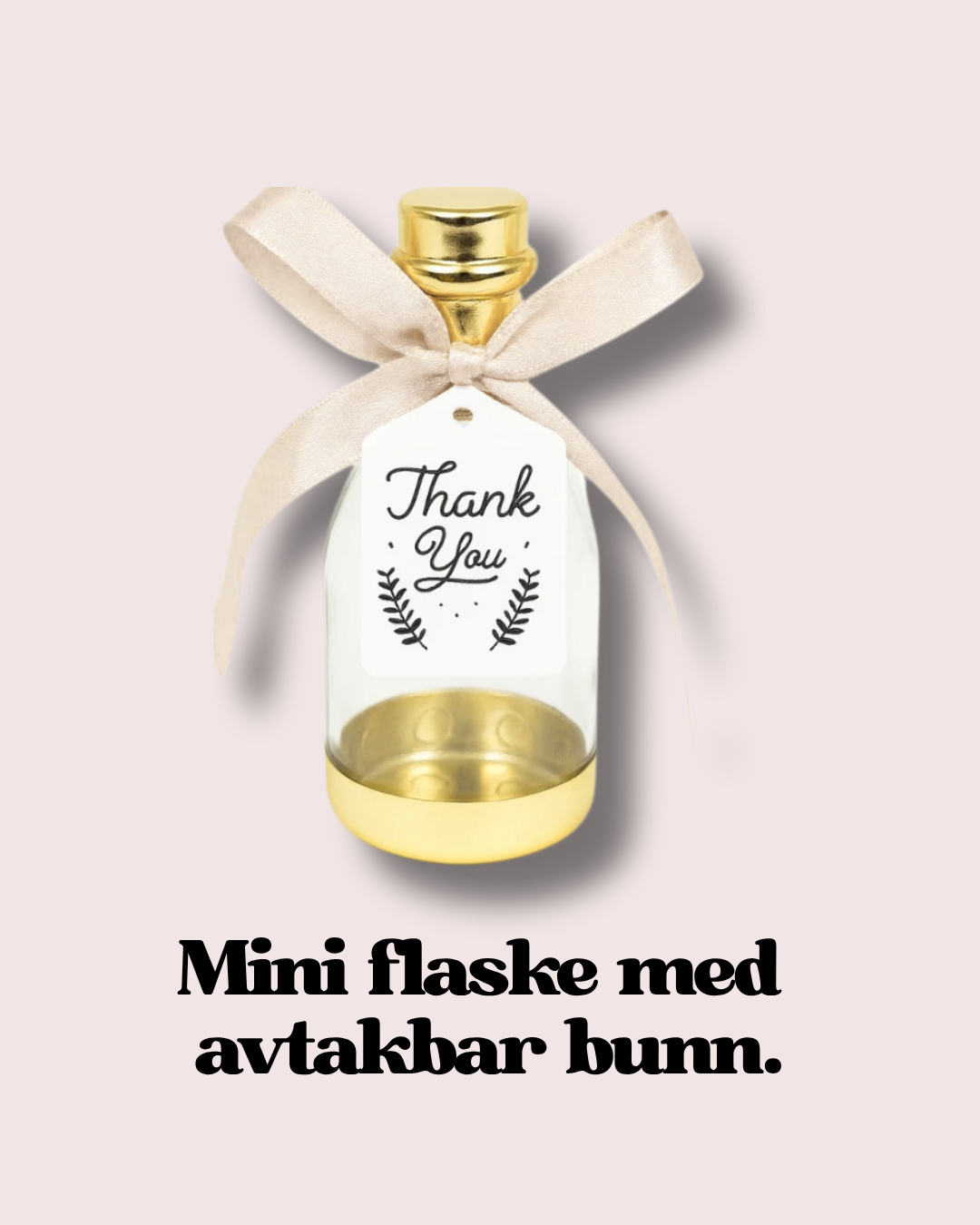 Gaveflaske med gullskrulokk ✨️