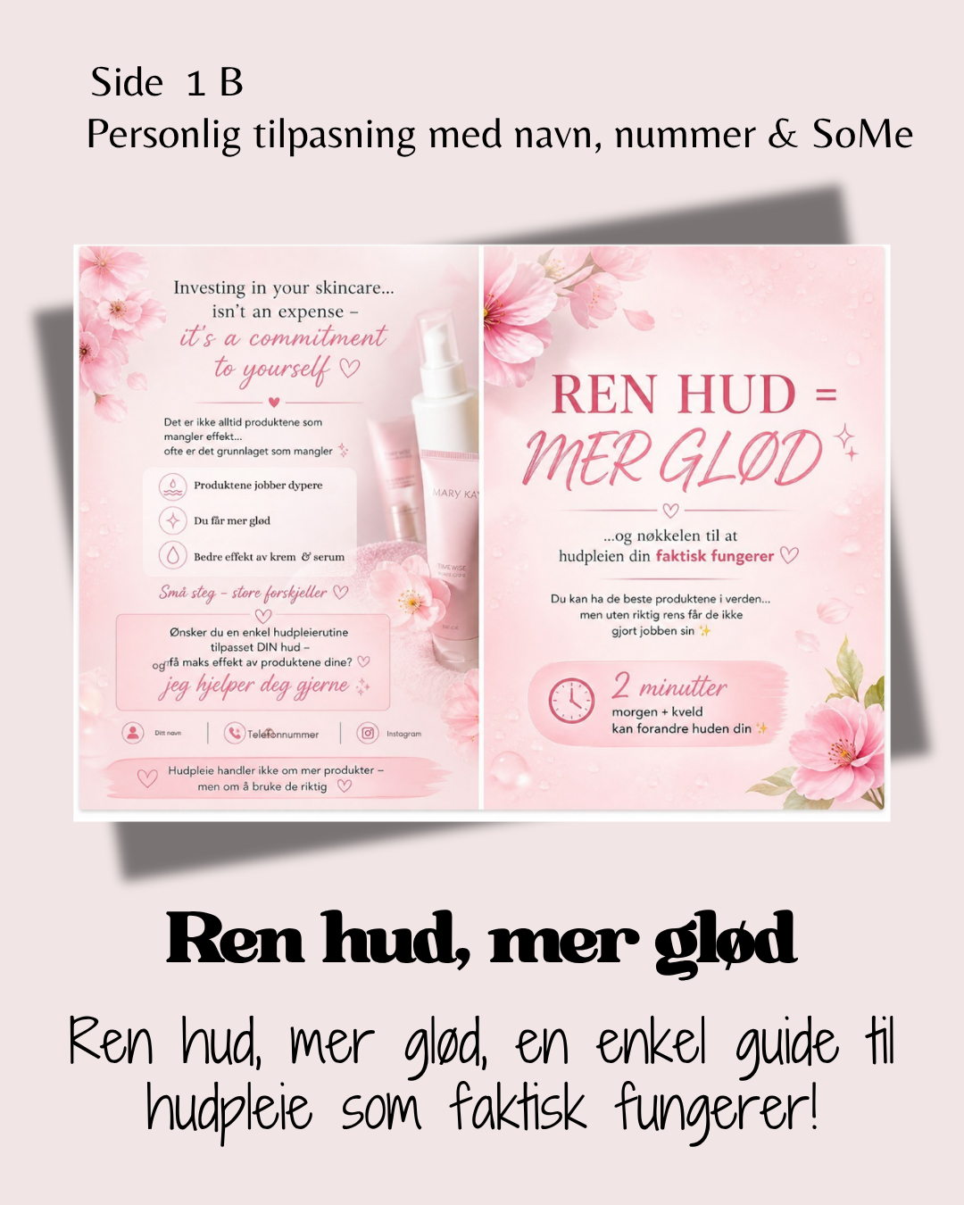 Ren hud, mer glød, en enkel guide til hudpleie som faktisk fungerer 🩷