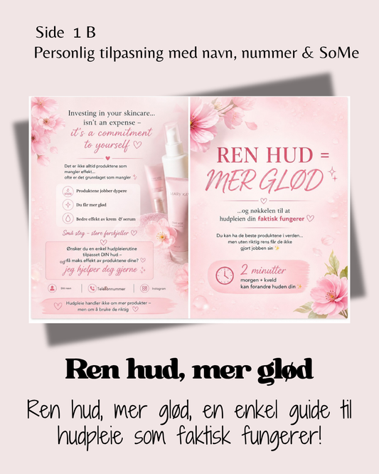 Ren hud, mer glød, en enkel guide til hudpleie som faktisk fungerer 🩷