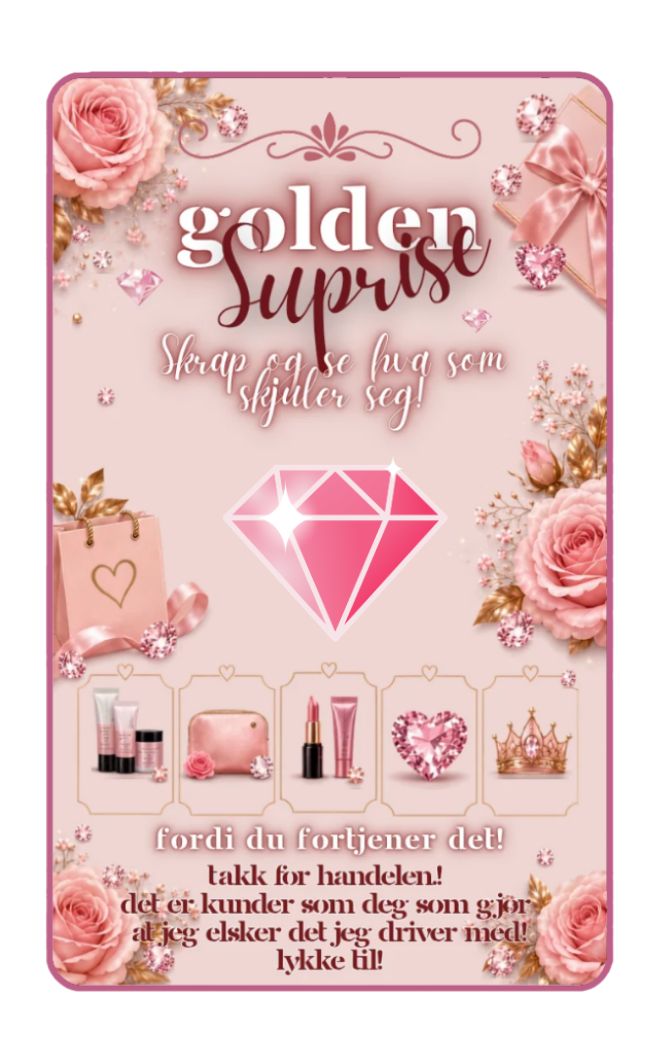 ✨ Golden Surprise 💎 Eksklusive skrapelodd