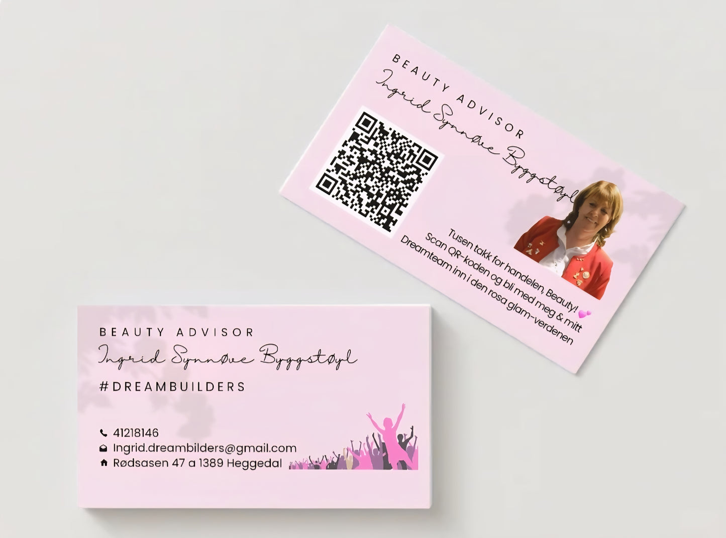 Personlig design: Logo, klistremerker, visittkort og mer