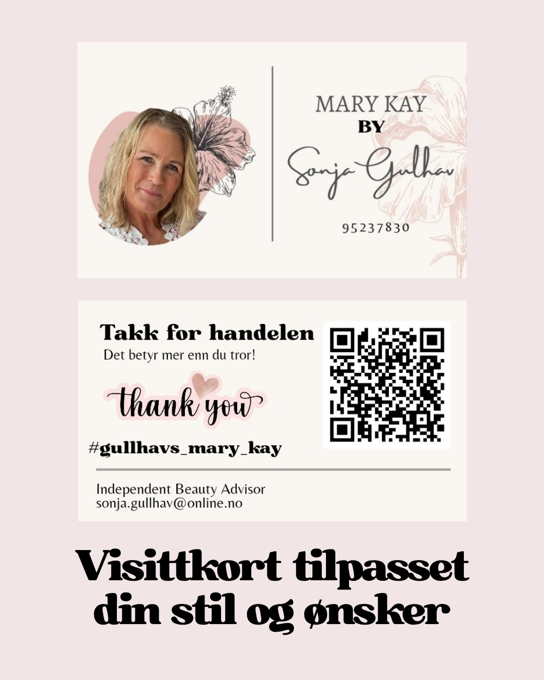 ✨ Visittkort tilpasset din stil.