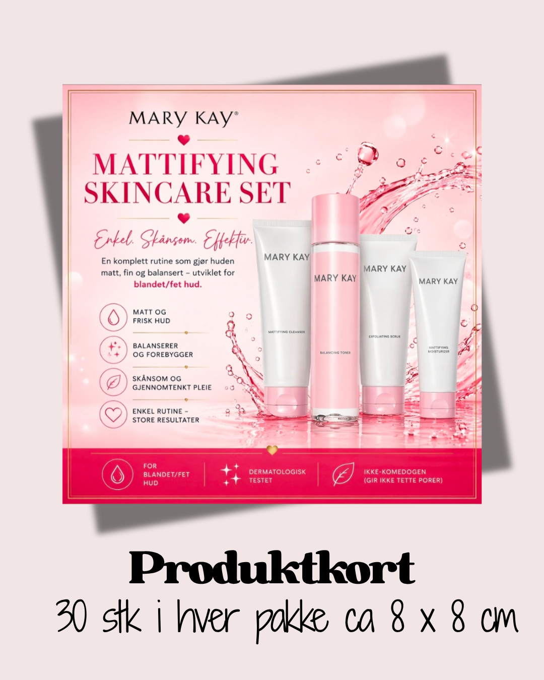 Mattifying Skincare Set, Produktkort 🩷