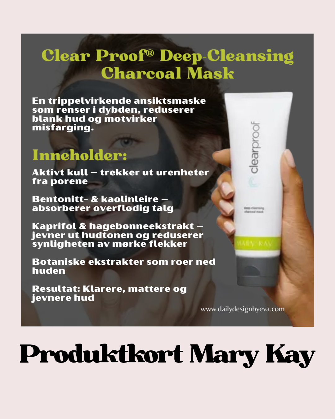 Produktkort til Clear Proof deep cleansing charcoal mask 🖤