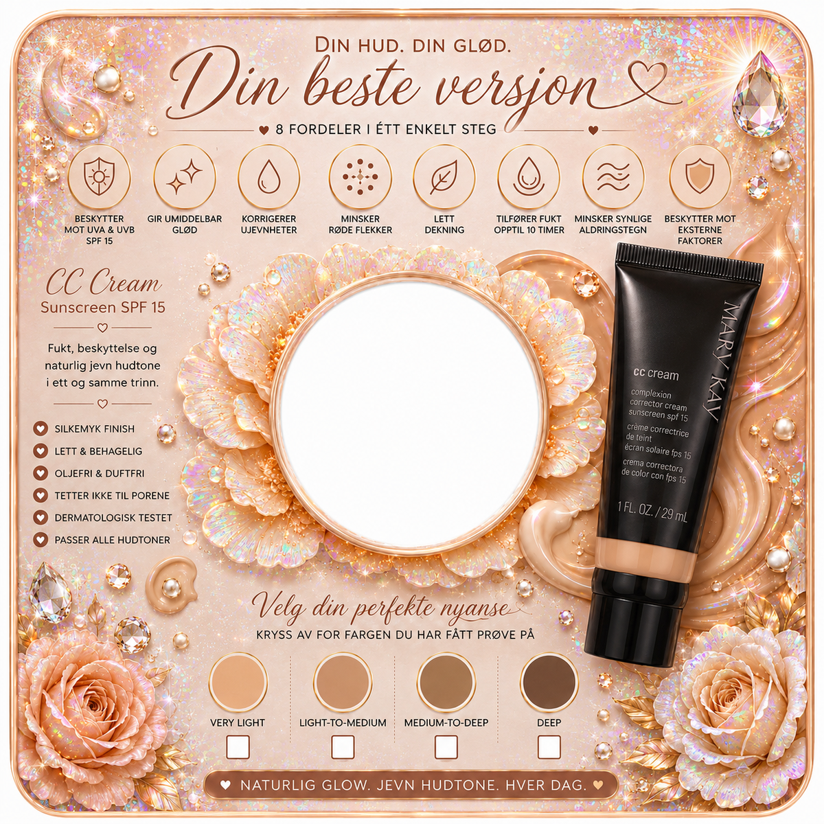 Premium displaykort CC Cream 🤎
