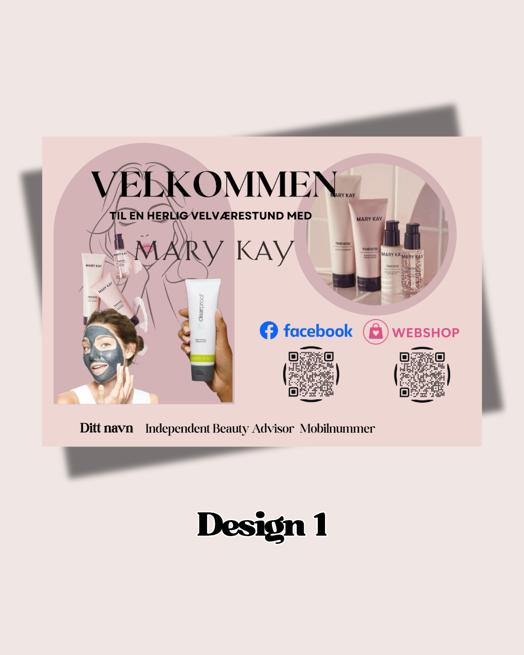 6 stk Personlige Presentasjonsunderlag 🌸