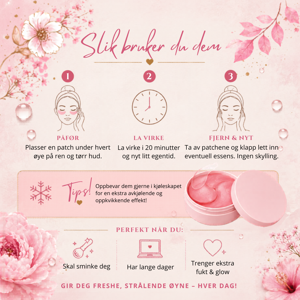 🌸 HYDROGEL EYE PATCHES 🌸