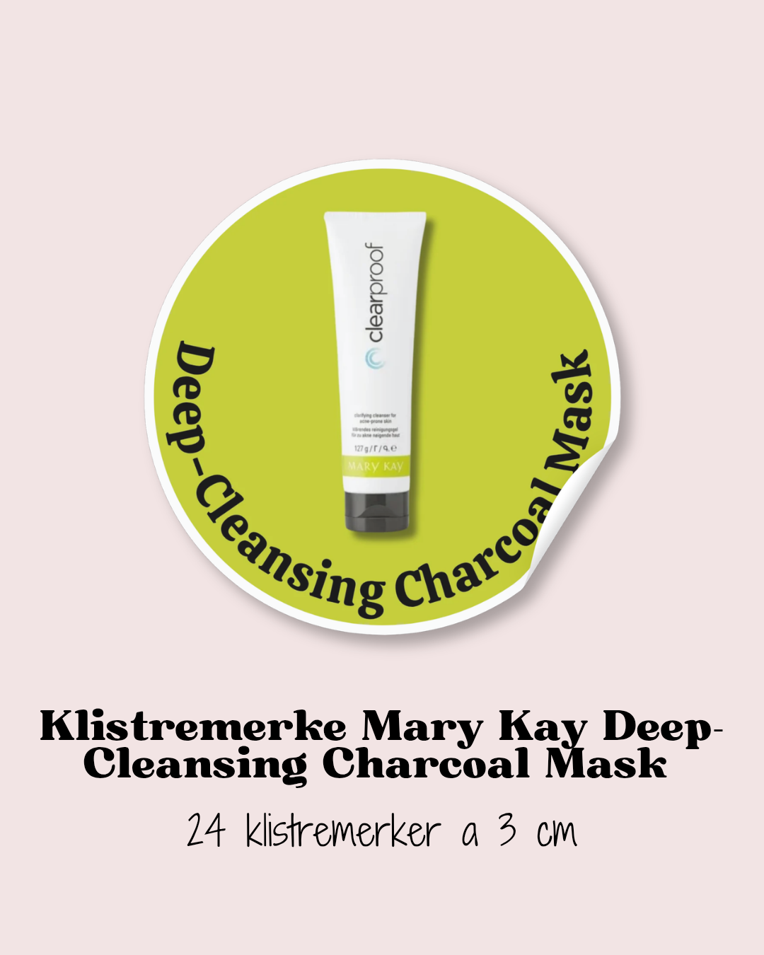 Klistremerke Clear Proof 3 cm 🩶