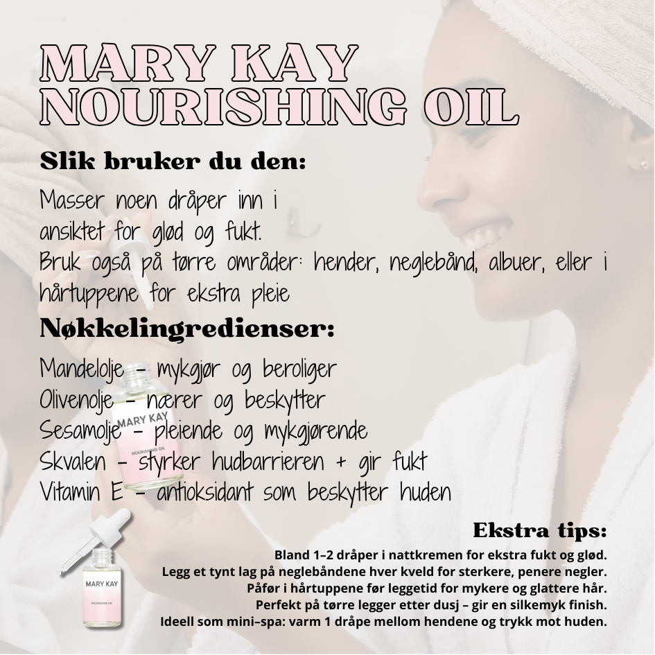 Produktkort Mary Kay Nourishing oil 💧