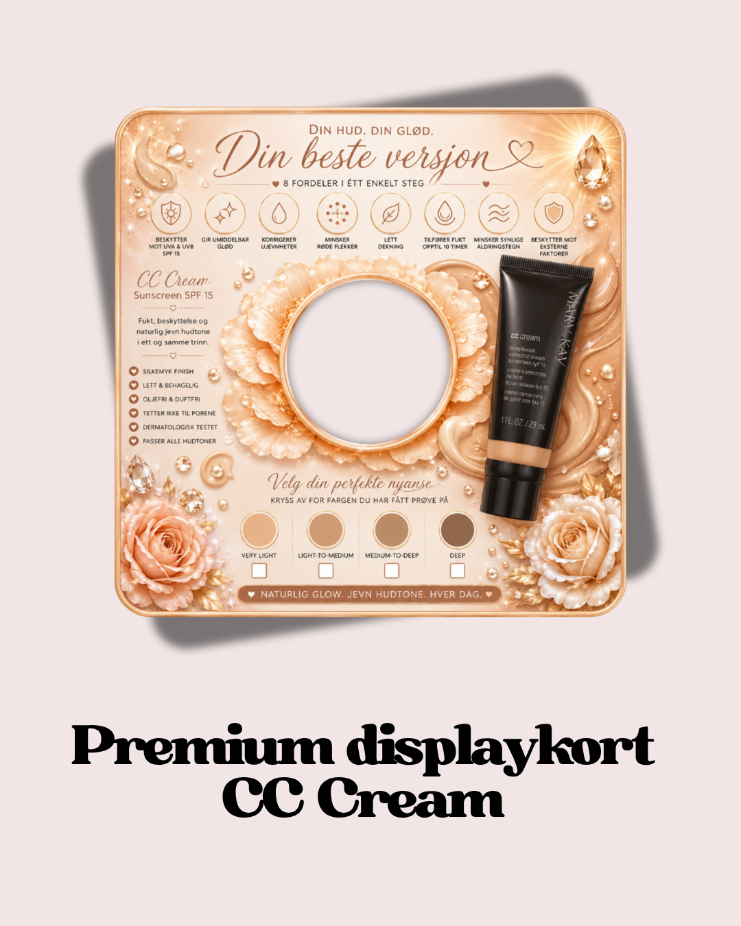 Premium displaykort CC Cream 🤎