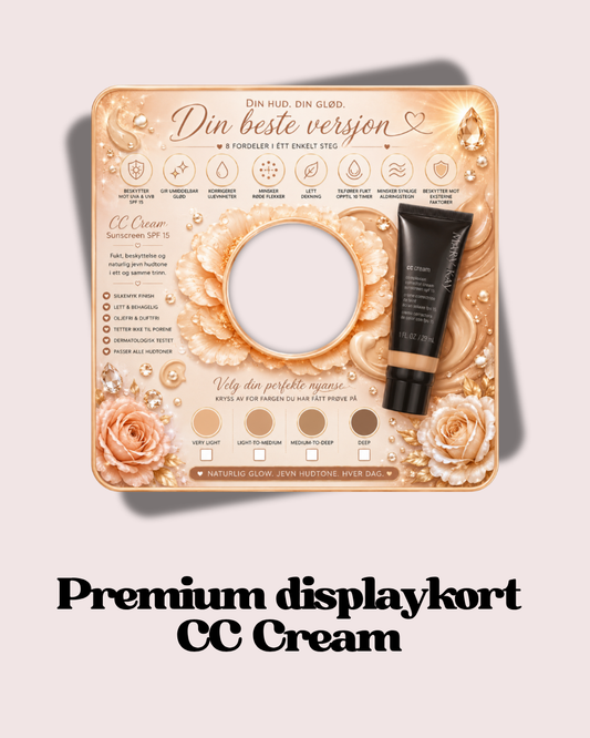 Premium displaykort CC Cream 🤎