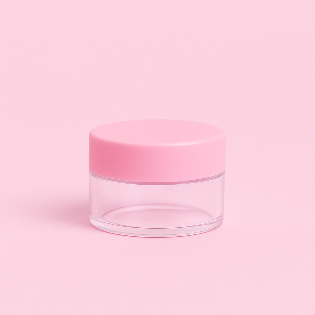 20 stk Rosa prøvekrukker - 3 cm skrulokk 🩷