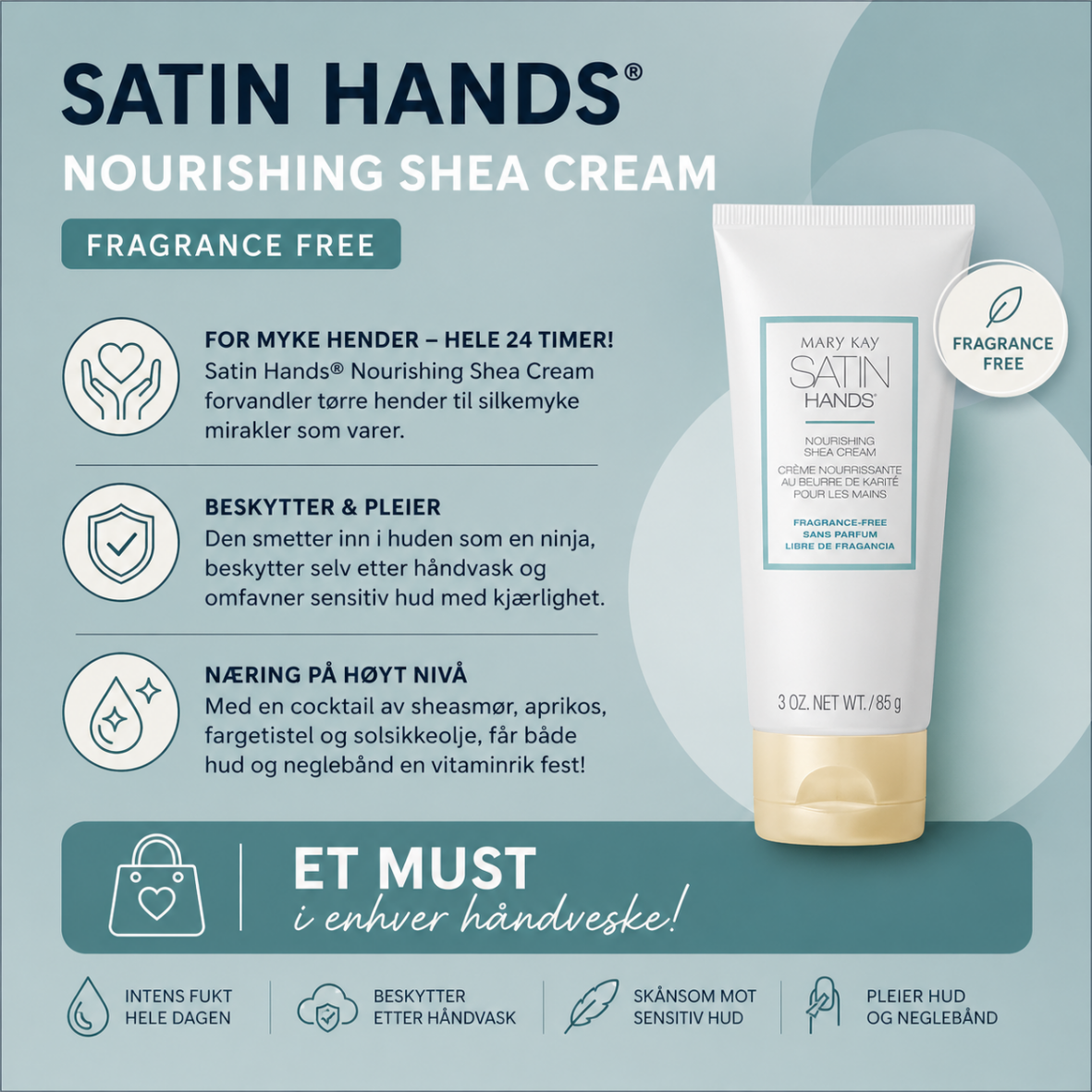 Produktkort Satin hands ✨️