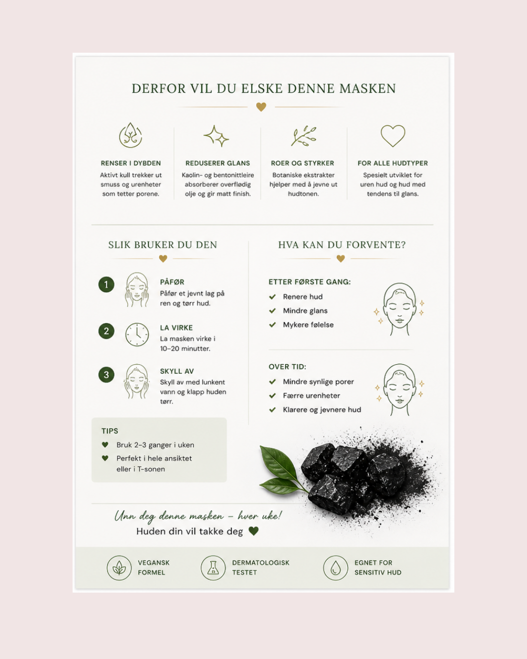 Clear Proof Deep Cleansing Mask – Brosjyre  🖤