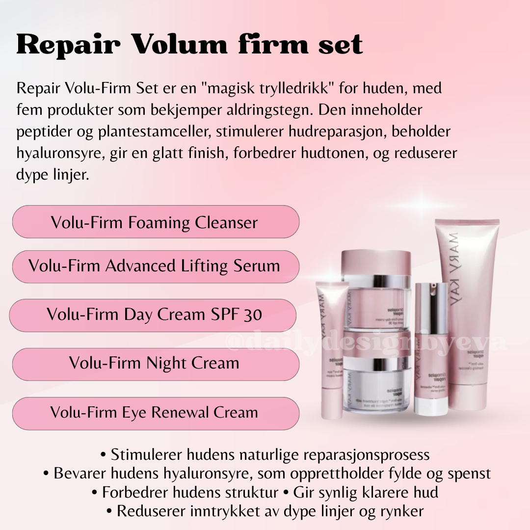 Produkt kort Mary Kay 💞 Repair Volum firm set.