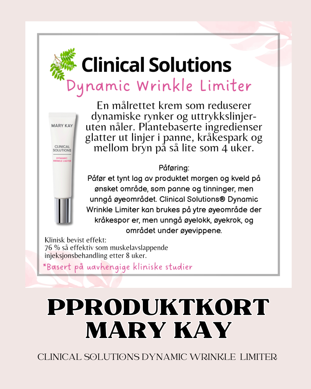 🌿 Produktkort Mary Kay Clinical Solutions dynamics wrinkles limiter