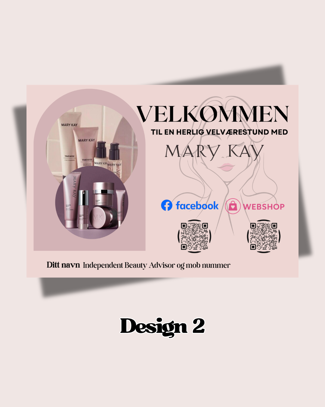 6 stk Personlige Presentasjonsunderlag 🌸