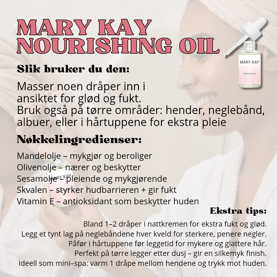 Produktkort Mary Kay Nourishing oil 💧