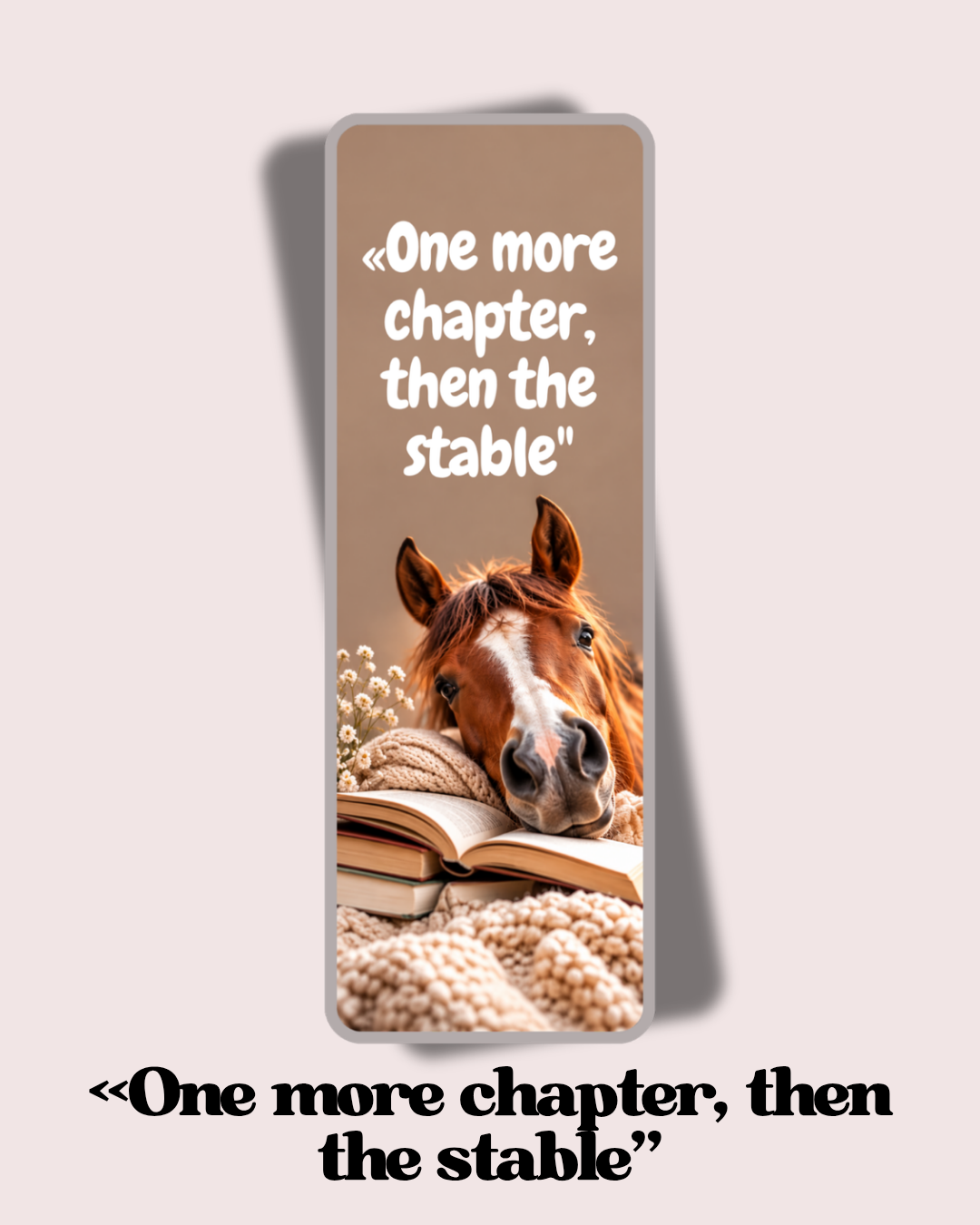 «One more chapter, then the stable"