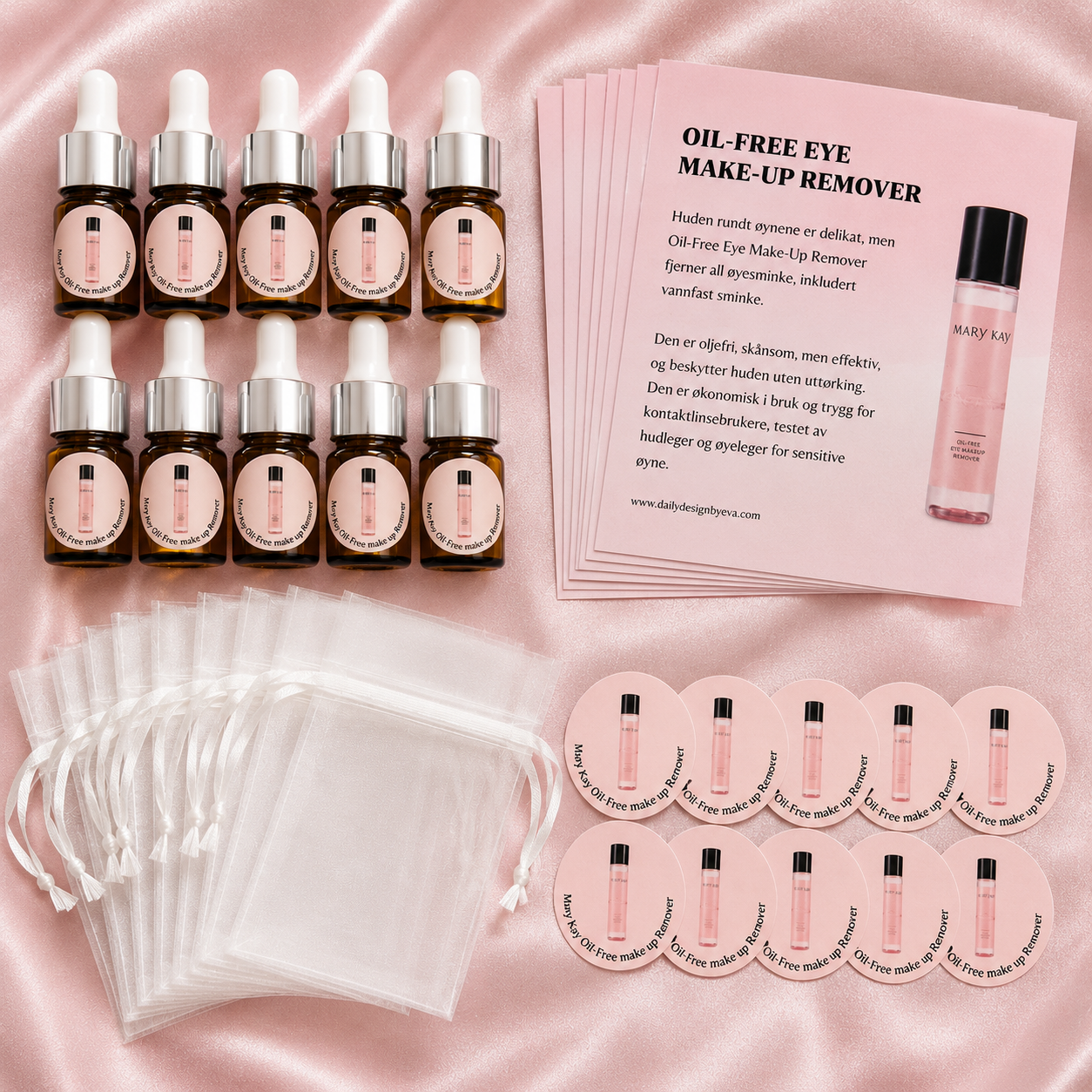 🌸 Pakkeløsning for produktprøver – Oil-Free Eye Make-Up Remover