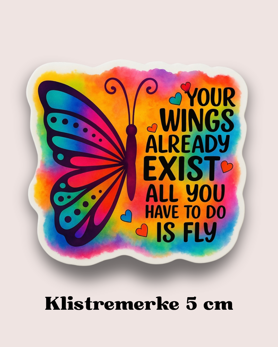Klistremerke 5 cm