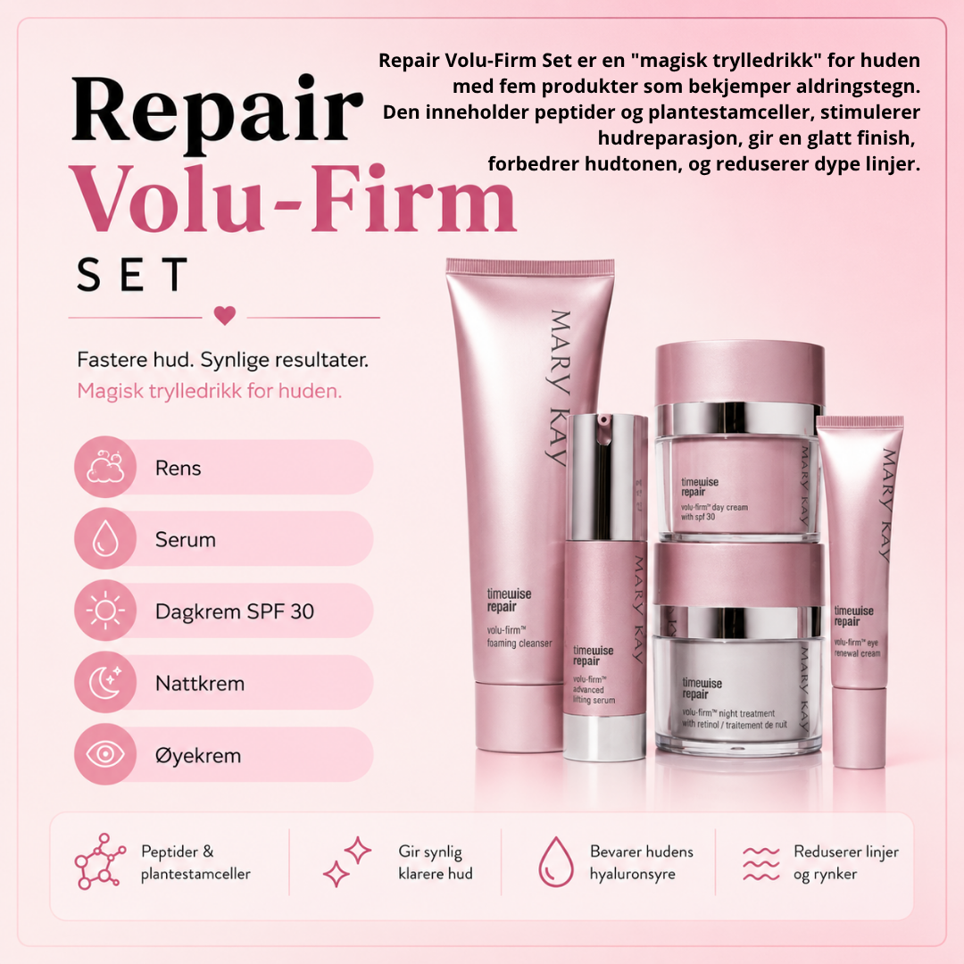 Produkt kort Mary Kay 💞 Repair Volum firm set.