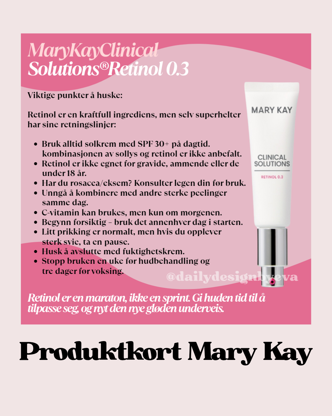 Produktkort -Mary Kay Clinical Solutions® Retinol 0.3 🙏