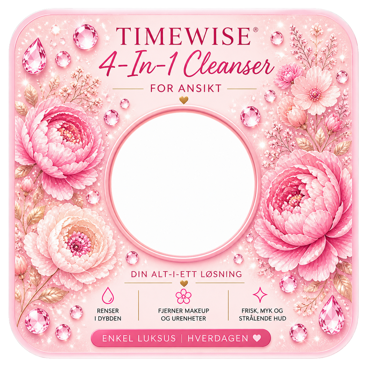 6 stk Premium displaykort TimeWise 4 in 1 cleanser 🩷