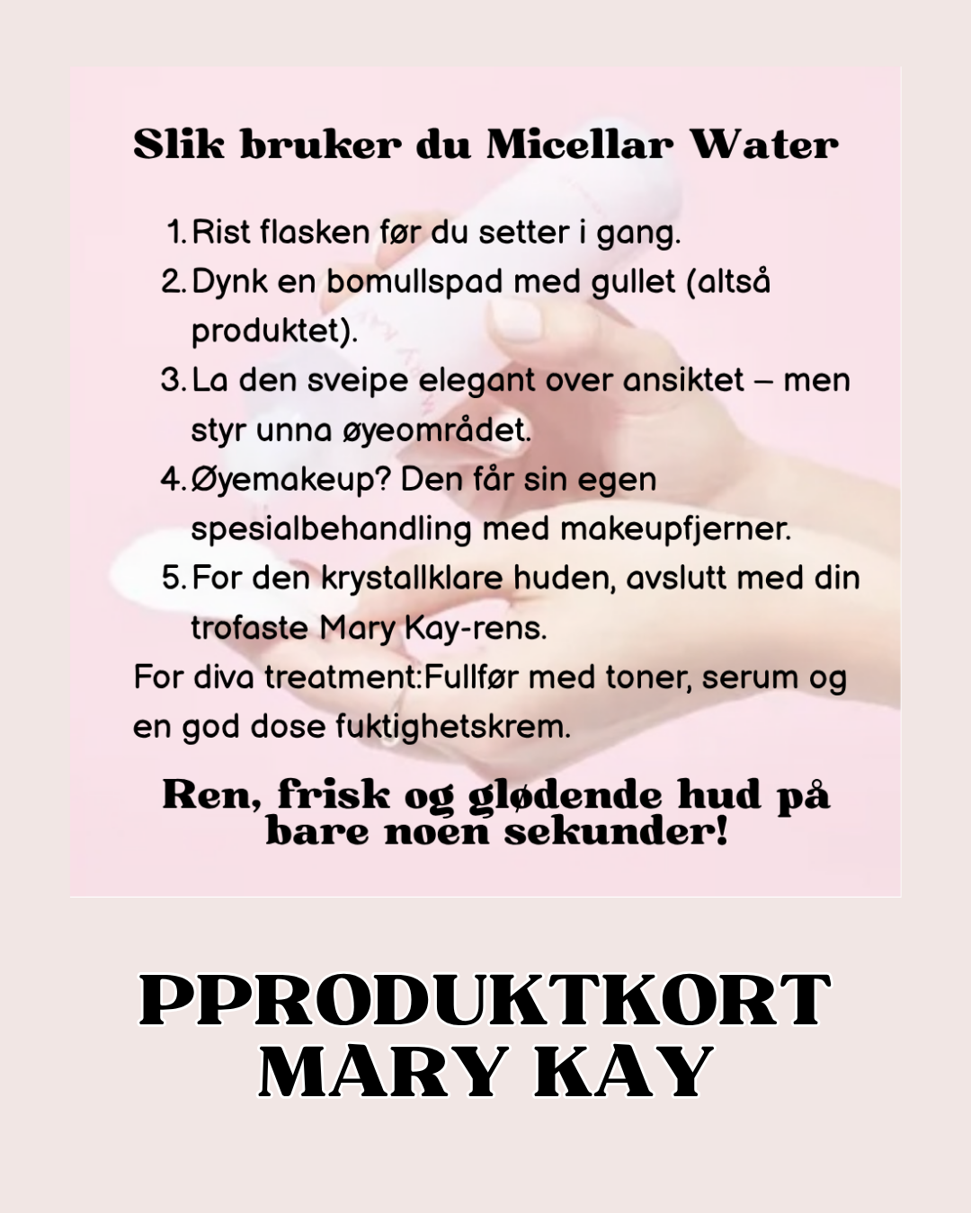 Produktkort Mary Kay Micellar Water 💦