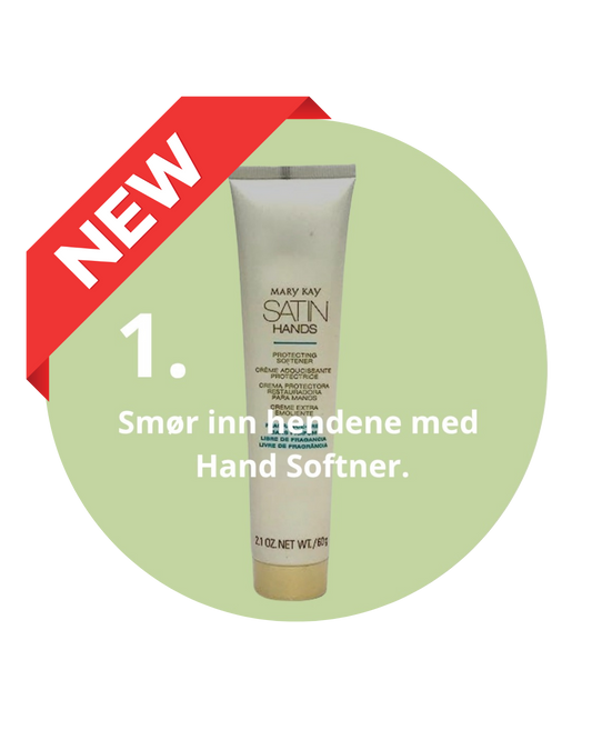 🌱 Klistremerkepakke – Satin Hands 3-steg (3x50 stk a 2 cm)