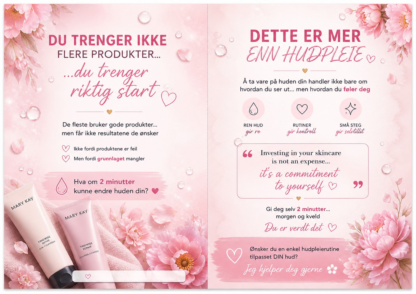 Ren hud, mer glød, en enkel guide til hudpleie som faktisk fungerer 🩷