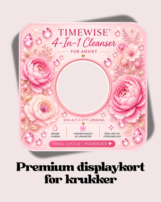 6 stk Premium displaykort TimeWise 4 in 1 cleanser 🩷